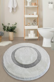 Mijölnir Quadrato Alfombrilla de Baño Gris 90 cm